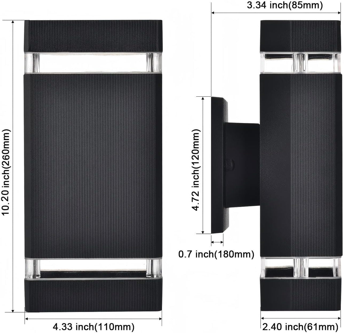 rosykite Motion Sensor Outdoor Wall Lights, Dusk to Dawn Up Down LED
