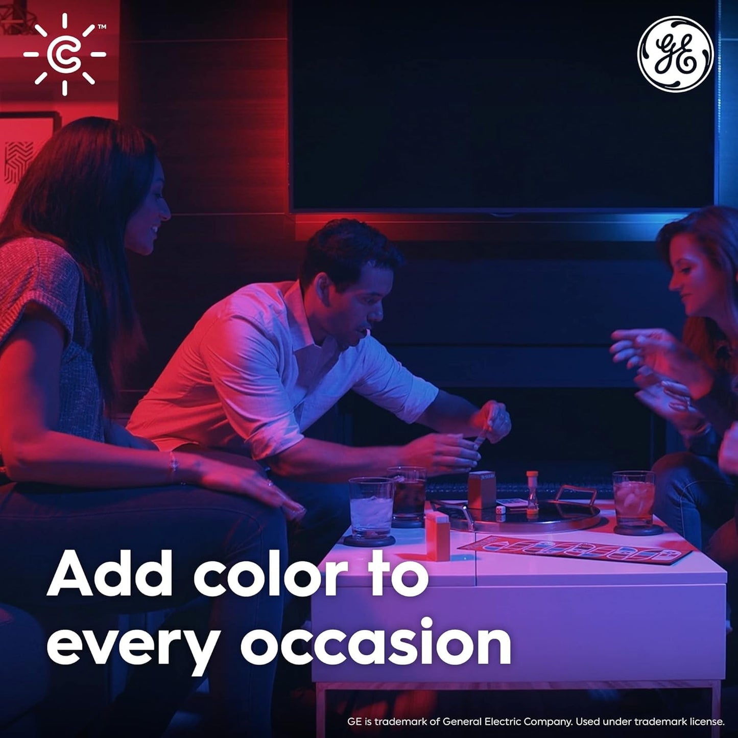 GE Cync Smart LED Strip Light, Color Changing Room Decor LED Light Strip, Works with Alexa and Google Home, Matter Compatible, LED Lights for Bedroom, Millions of Colors and White Tones, 16 Feet