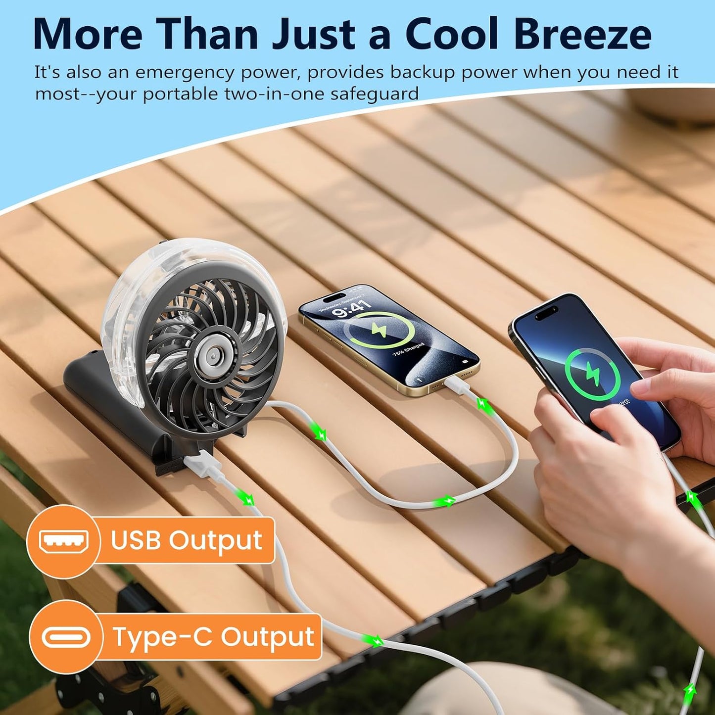 HandFan 5200mAh Upgraded Personal Misting Fan, Rechargeable Handheld Mister Fan, Spray Water Mist Fans, Portable Cooling AC, Electric Mini Hand Fans for Beach Travel Outdoors(Black)