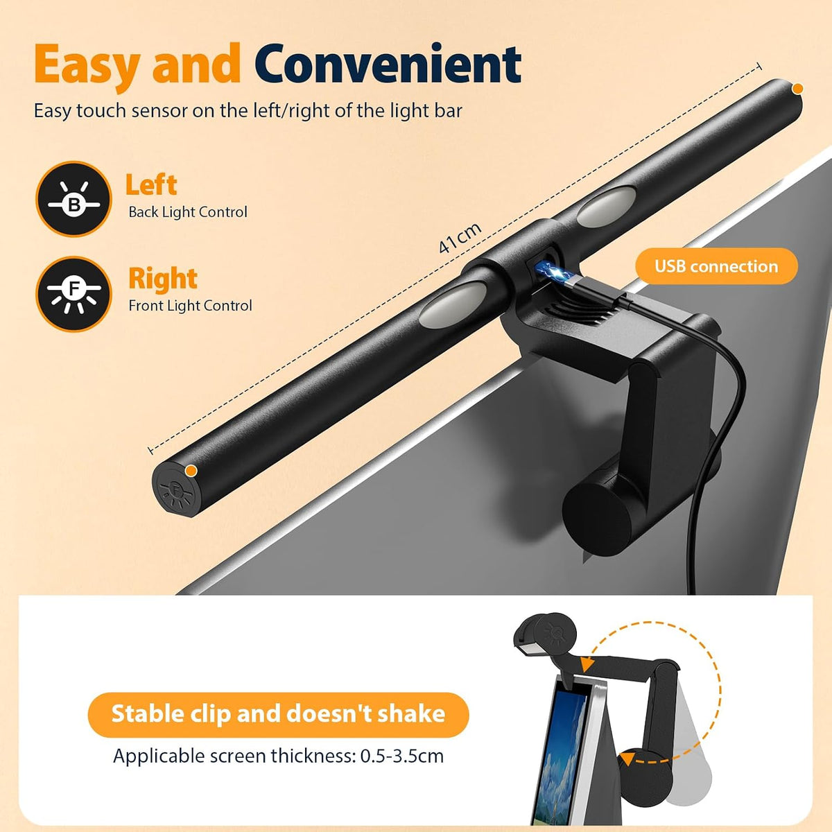 Monitor Light Bar Screen-Friendly Computer Monitor Lamp