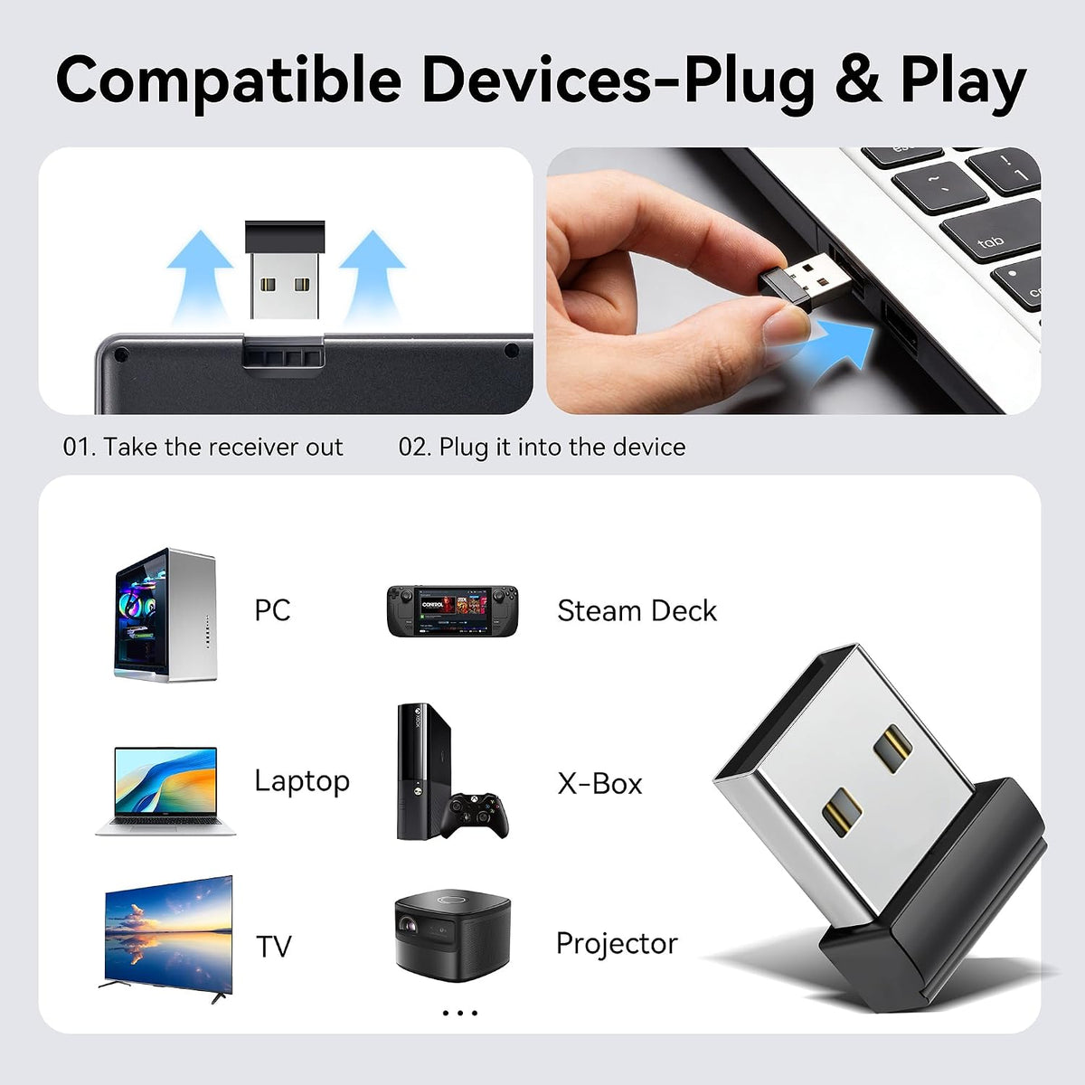 All-in-One Mini Keyboard with Touchpad, a Sturdy Aluminum Frame. Rechargeable & Portable. Seamless Connectivity with iPad, Mac, and PC. The Perfect Companion for Smart Home, IT Tech & Field Service.