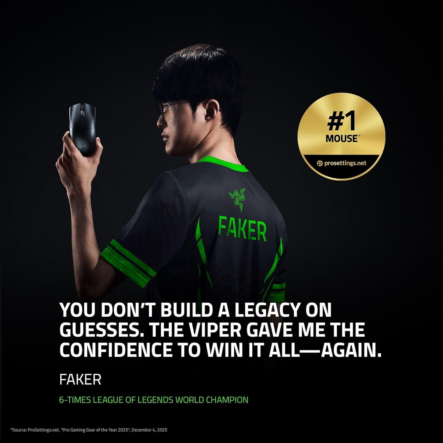 Razer Viper V3 Pro Wireless Esports Gaming Mouse, 54g Lightweight, Black | 35K DPI Optical Sensor, Gen3 Optical Switches, 8 Programmable Controls, 95 Hr Battery, 8000 Hz Polling Rate, for PC & Mac