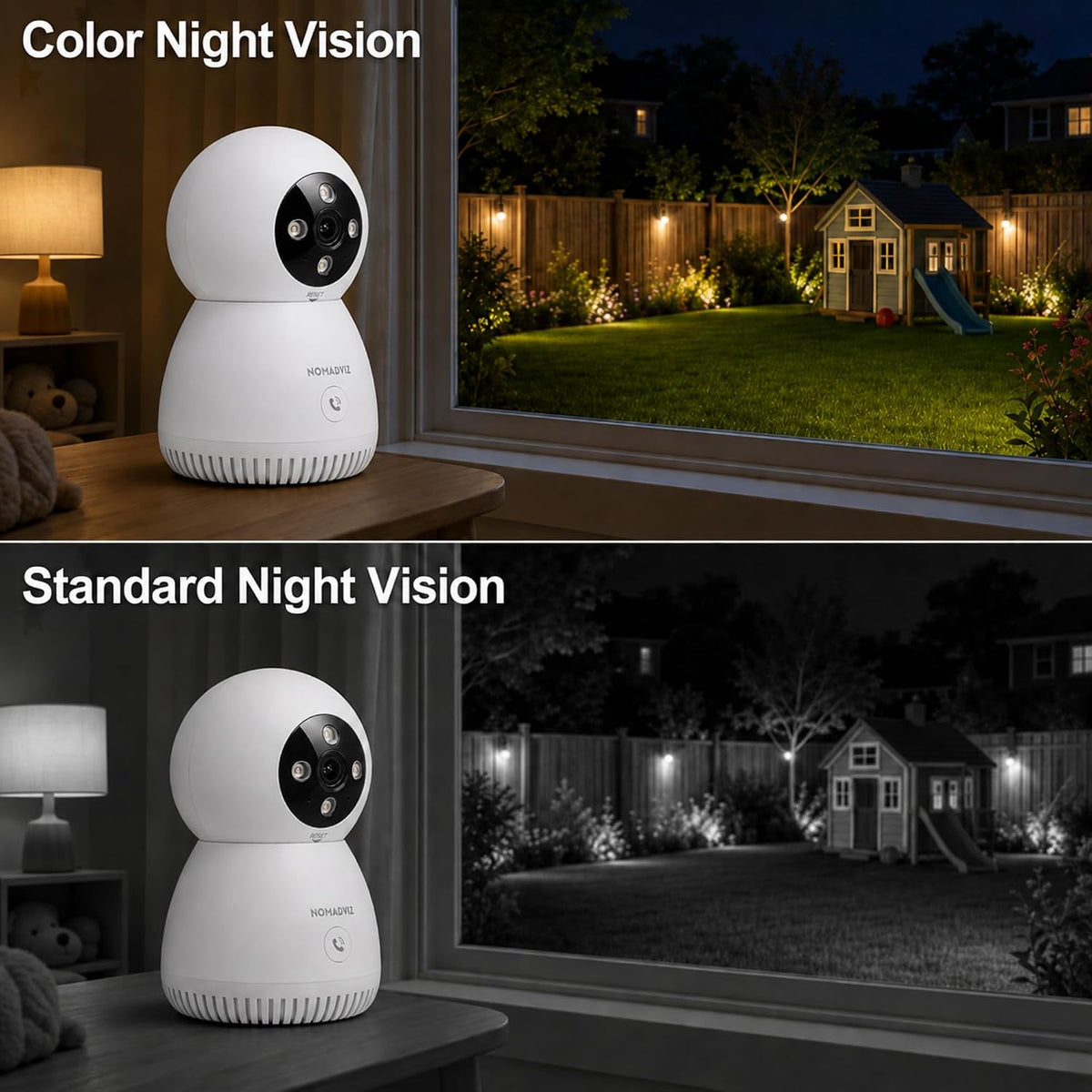 5MP 3K Indoor Camera with One-Touch Call for Pet & Baby Monitor