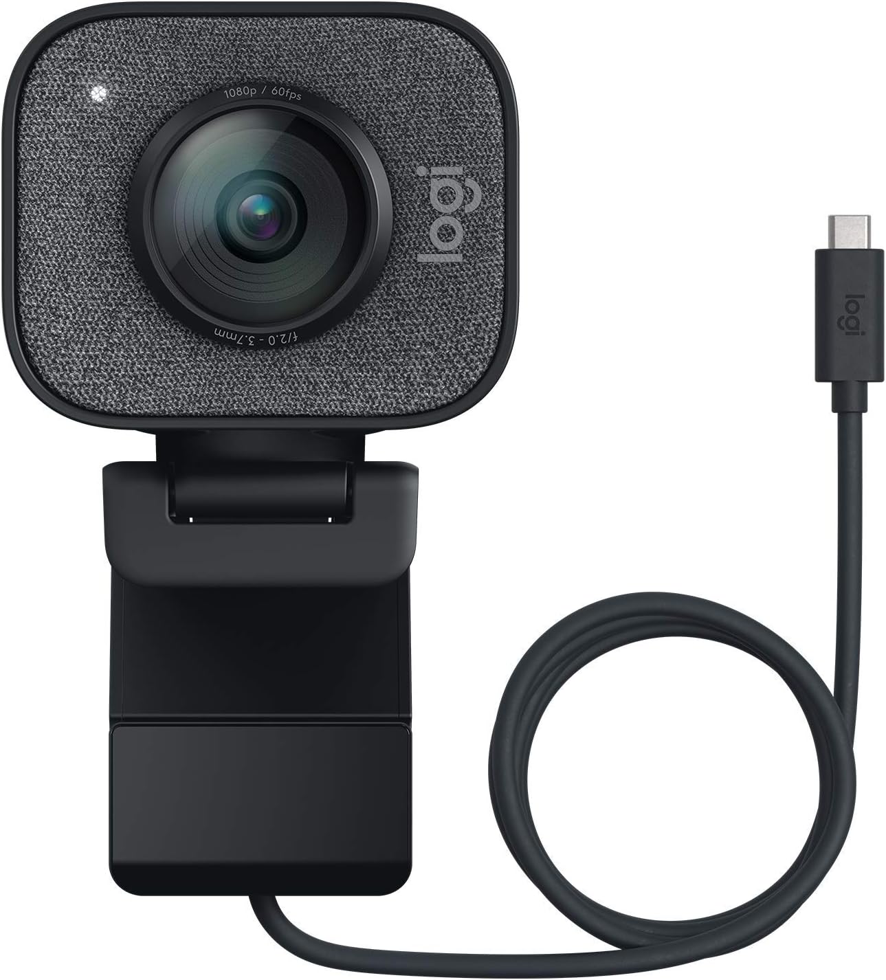 Logitech 2022 StreamCam 1080P HD 60fps Streaming Webcam Full HD Camera with USB-C & Integrated Microphone for Live Streaming and Content Creation - Graphite - 960-001280 (Renewed)