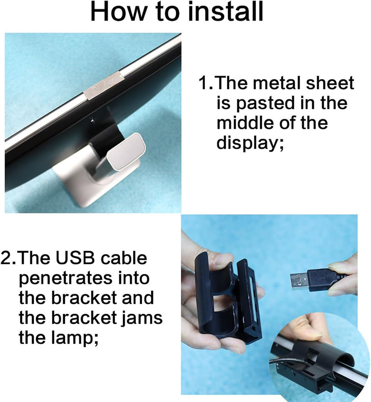 Computer Lamps for Monitor 3 Colors Adjustable Anti-Glare