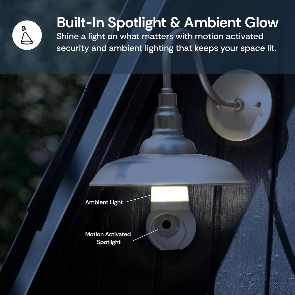 Luna Light Bulb Security Camera Wireless Outdoor Indoor, 2K 360° Pan Tilt | Color Night Vision, LED Bulb & Spotlight, 2.4GHz 5GHz Wi-Fi, Porch Light Camera for Home Security