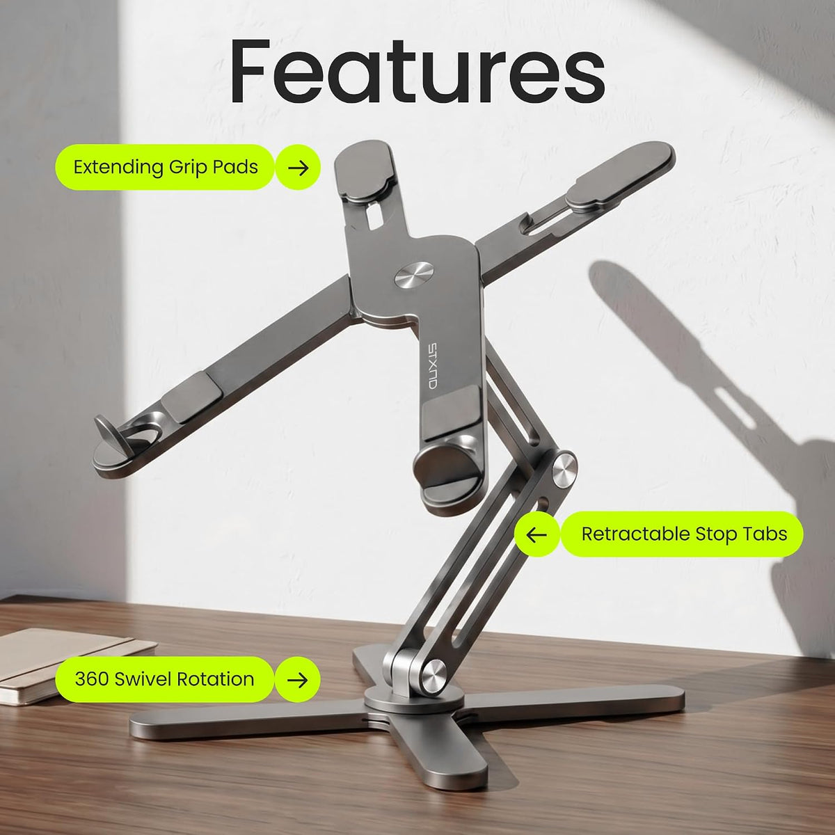 Model-X 2.0 Laptop Stand, Laptop Stand for Desk Adjustable Height