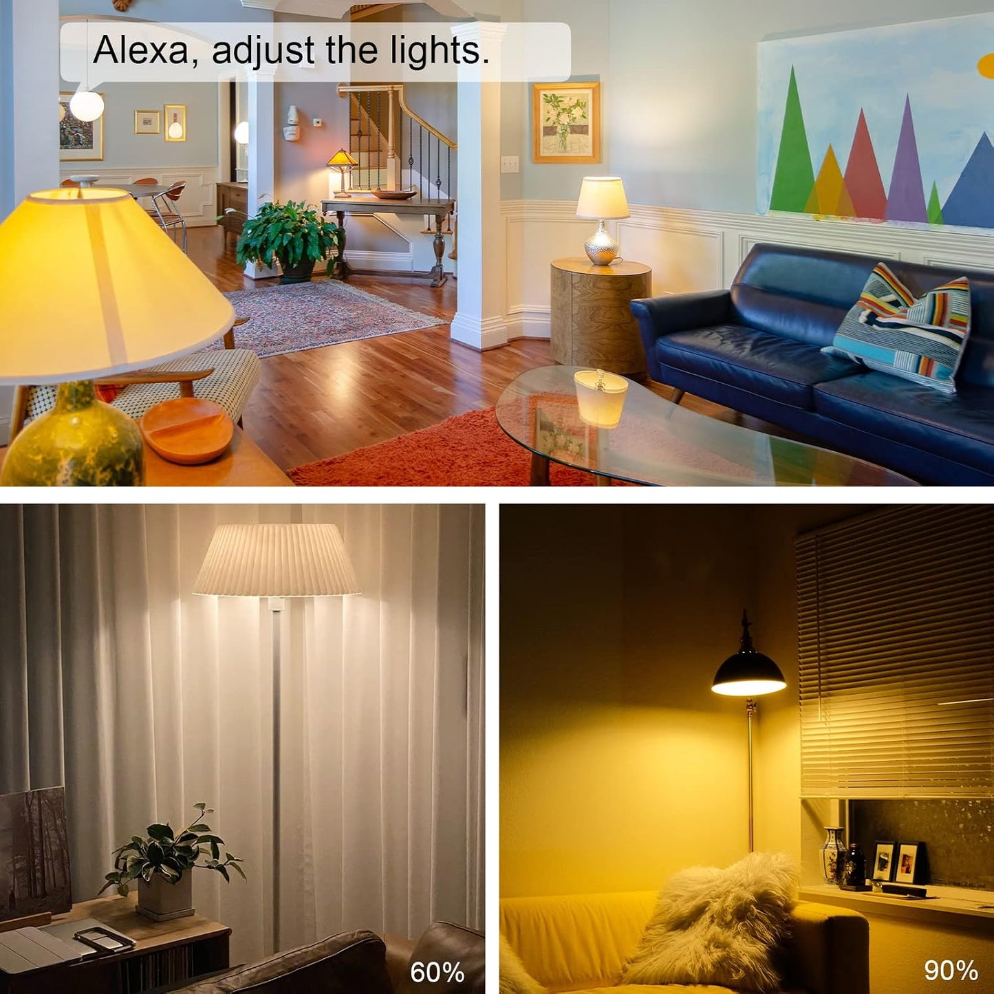 New One 2 Pack 2.4G WiFi Dimmable Smart Plug, Smart Outlet, Dimmer Plug, Alexa, Google Assistant, No Hub Required