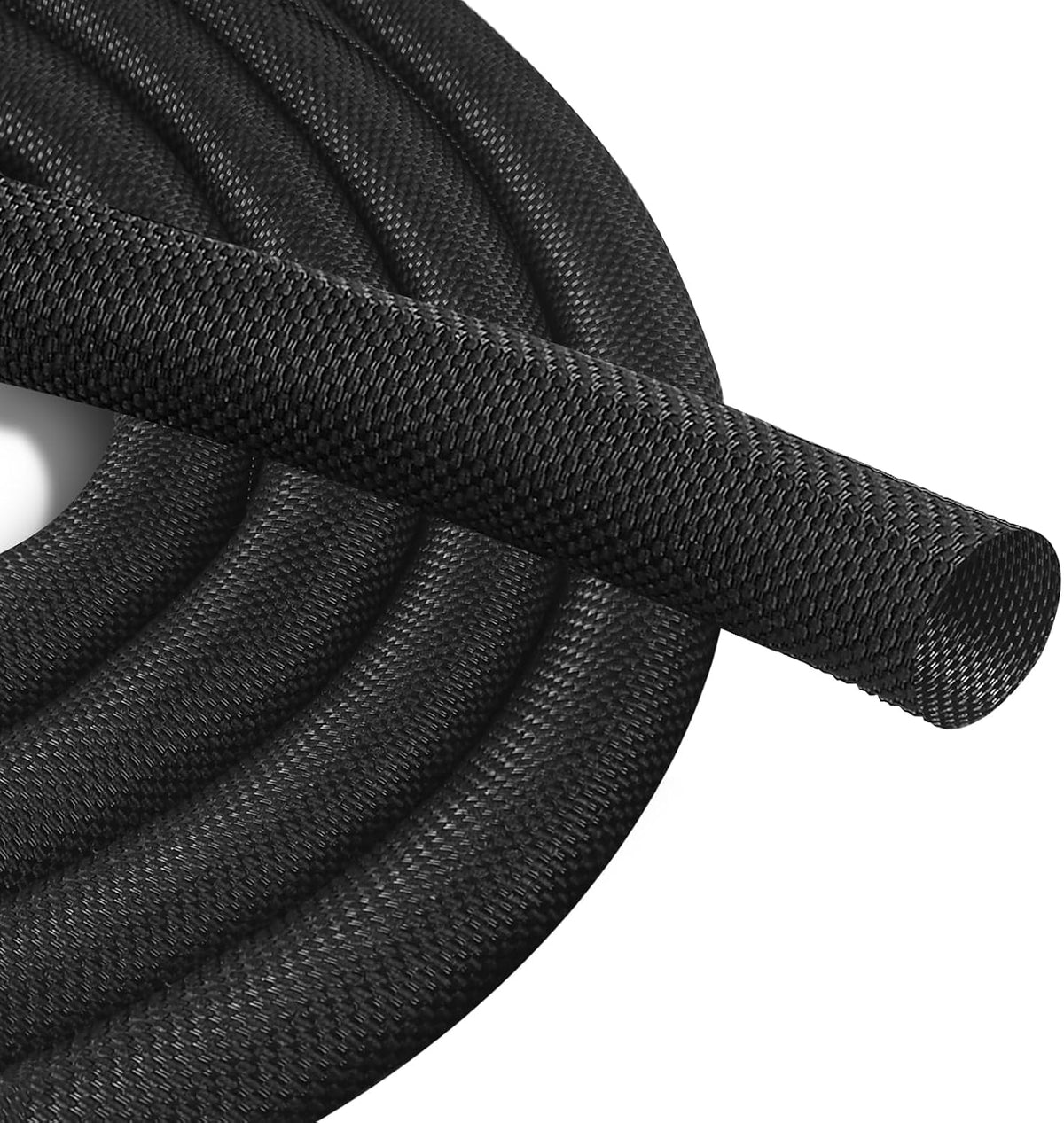Secbolt Cord Protectors from Pets No Chew, 25FT - 1/2 Inch, Black | Durable Cord Covers for Pets, Bite-Resistant Wire Protector for Cats, Dogs, Rabbits