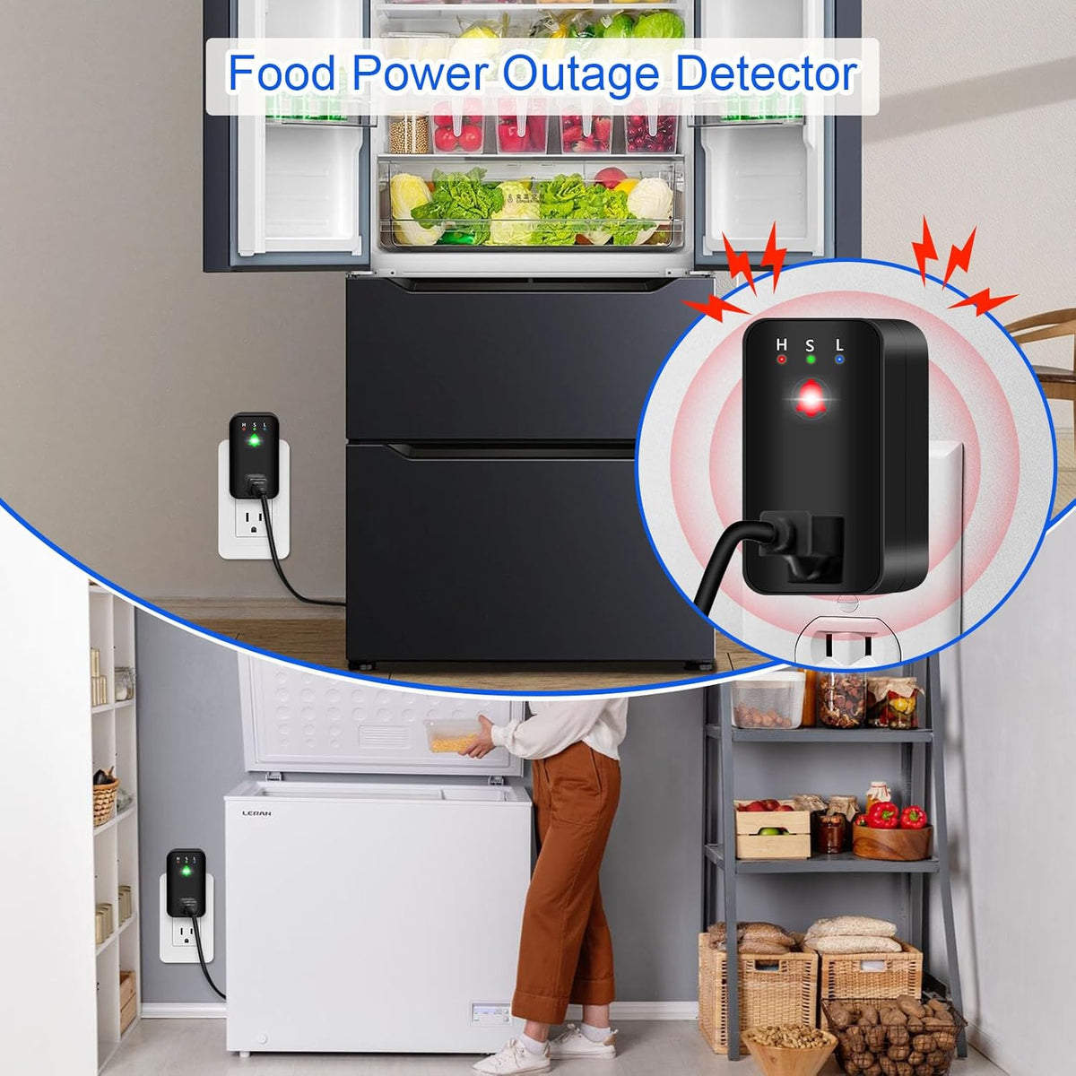Power Failure Alarm with WiFi App Notifications, Smart Power Outage Alarm