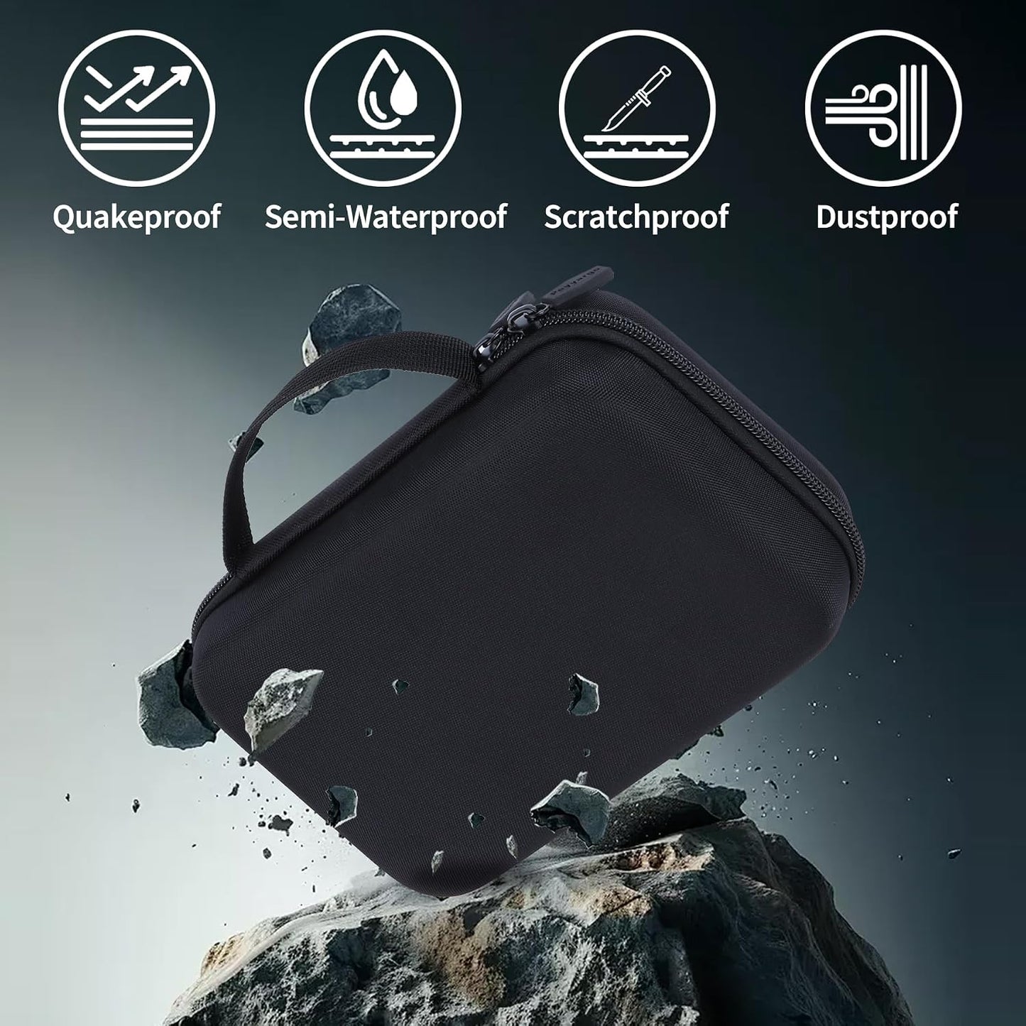 Case Compatible with WOLFBOX MF100 / MF50 Compressed Air Duster | Lightweight Carry, Secure Storage, Convenient Zipper, Soft Interior