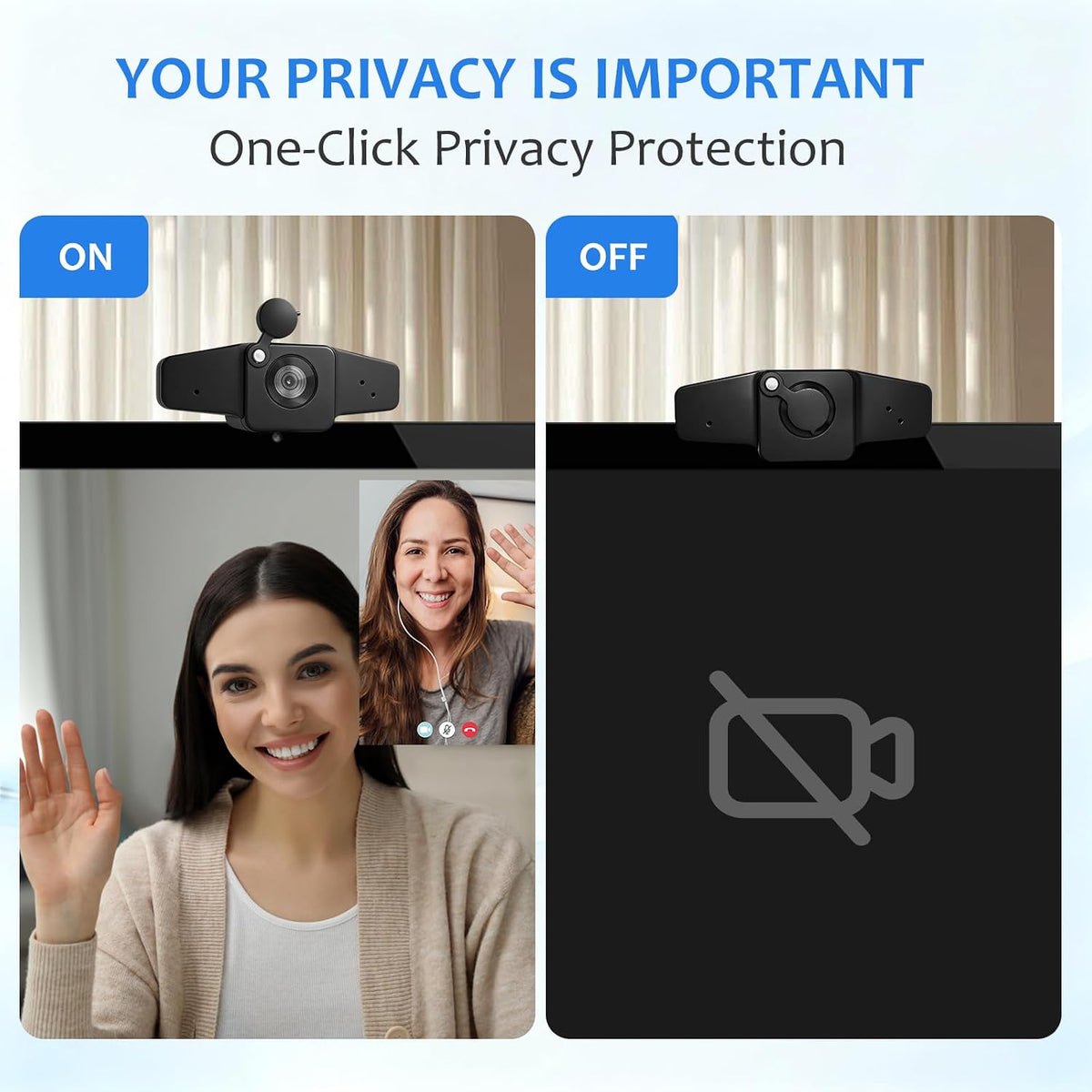 POHO 4K Webcam for PC, PDAF Autofocus, 75° FOV, Anodized Aluminum Alloy