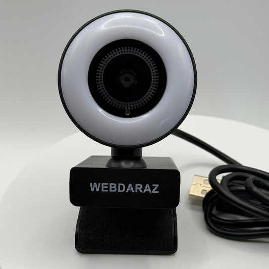 Webcam with Light Full HD 4K 1080P Web Camera Auto Focus Microphone Plug and Play USB Computer Web cam for PC Laptop Desktop, Mac Zoom Skype Teams