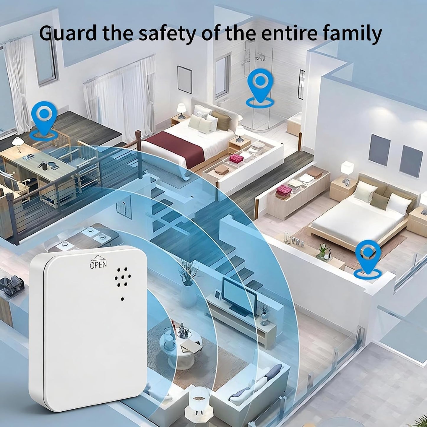 Smart Zigbee Water Leak Detector/Water Sensor with 80dB Audio Alarm & App Alert, IP67 Waterproof Wireless Flood Sensor for Kitchen, Basement, Works with Tuya/Smart Life APP, Zigbee Gateway Required