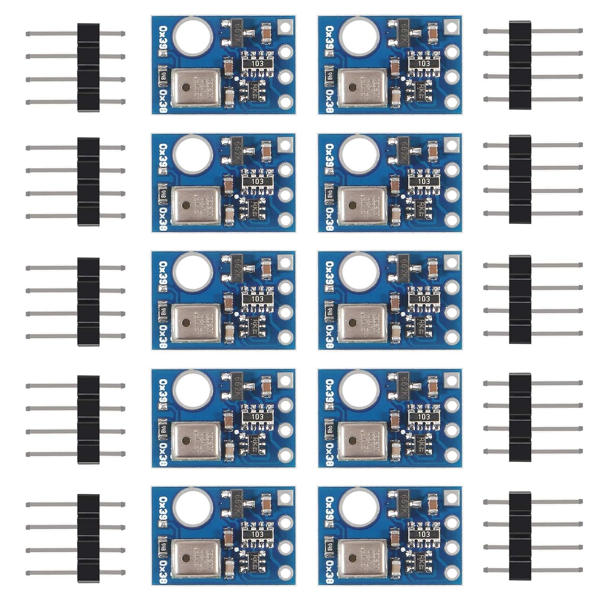 10PCS AHT10 High Precision Digital Temperature and Humidity Sensor Measurement Module I2C Communication Replace DHT11 SHT20 AM2302