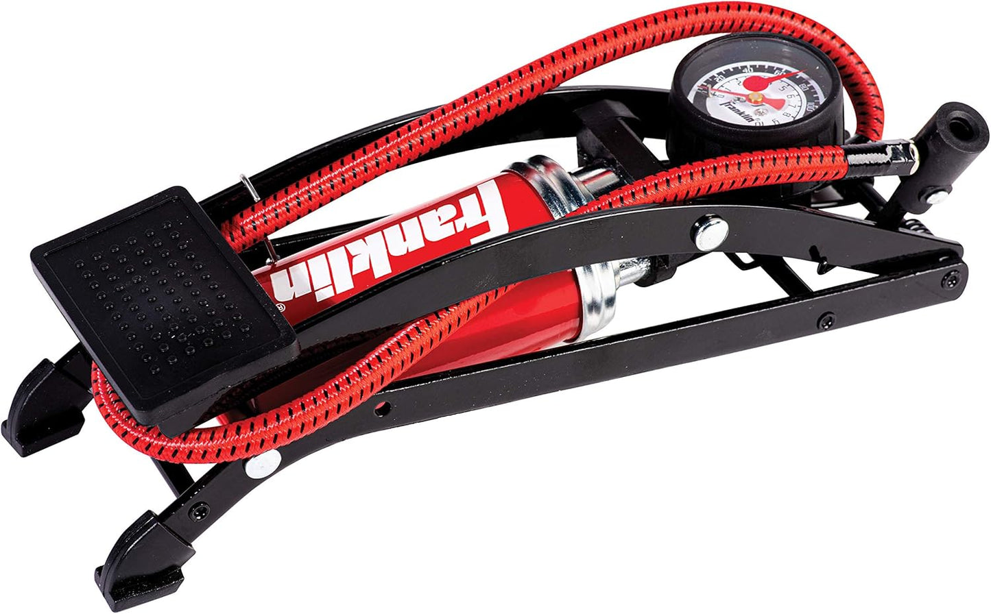 Franklin Sports Foot Air Pump for Balls, Bikes, Inflatables and More - High-Pressure Foot Pedal Pump - Compact Heavy Duty