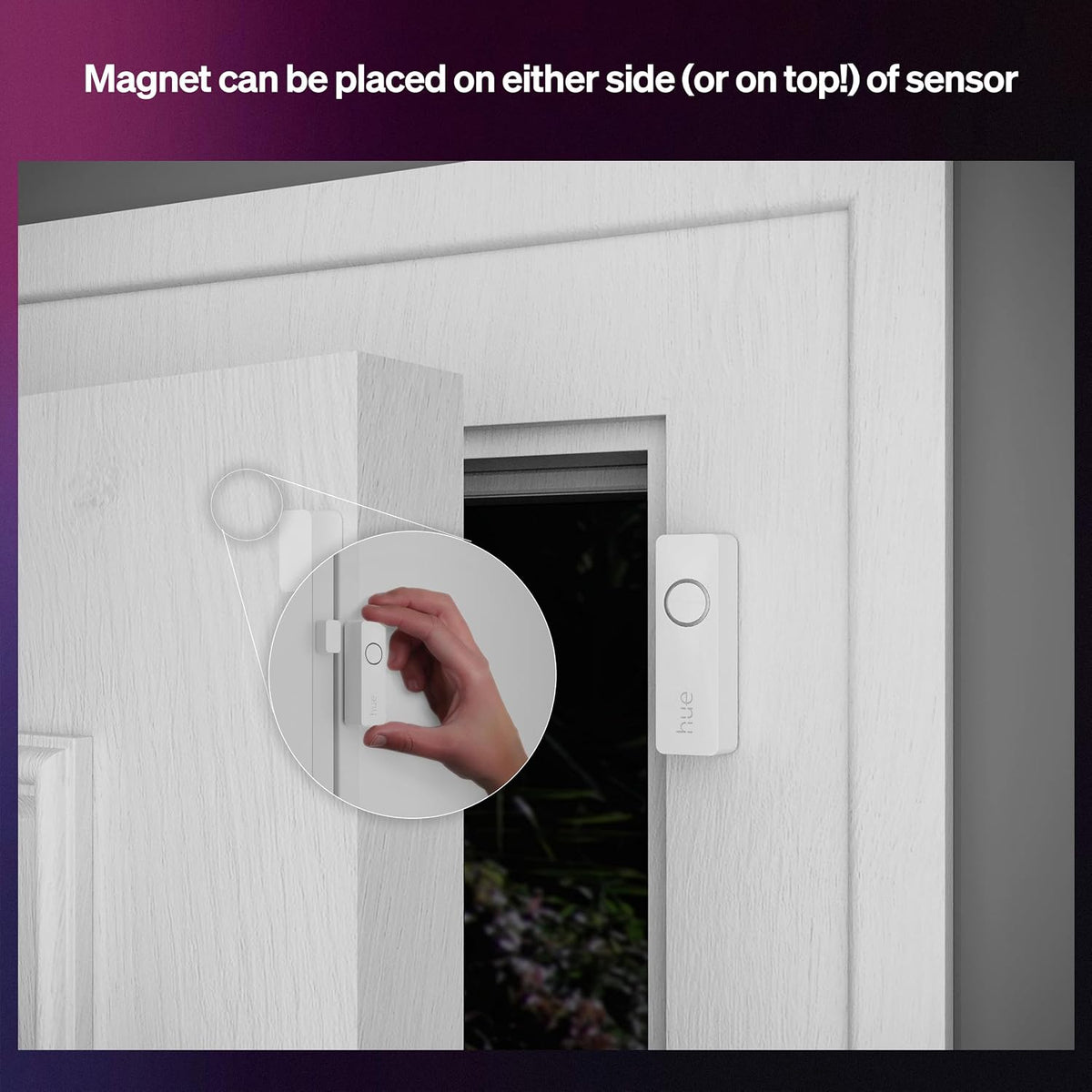 Philips Hue Secure Smart Contact Sensor, White - 1 Pack - Made for Indoor Doors and Windows - Requires Hue Bridge - Works with The Hue App
