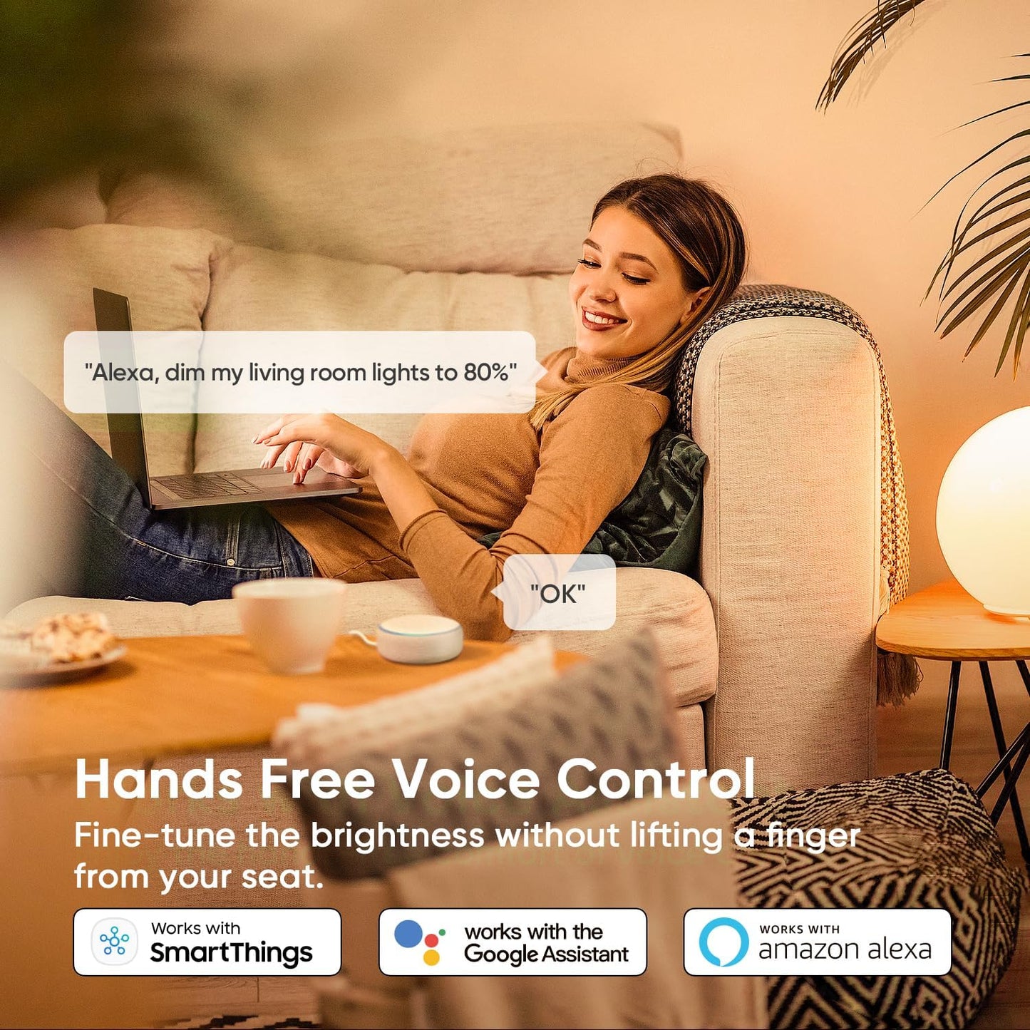 TREATLIFE Smart Dimmer Switch 4 Pack, Single Pole Smart Switch Works with Alexa and Google Home, Neutral Wire Required, 2.4GHz WiFi Dimmer Light Switch for LED, CFL, Incandescent Bulbs