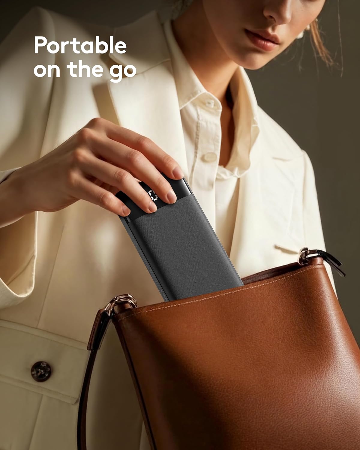 Orfeika Fast Charging Portable Charger Power Bank with Built-in 4 Cables | 10000mAh|Ultra-Slim&Light|Flight-Safe|Power 6 Devices at Once|22.5W|Battery Pack For iPhone,Samsung,Google|Travel Essentials