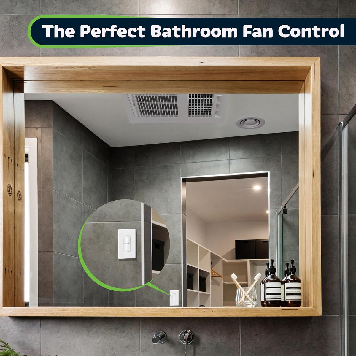TOPGREENER PIR Motion Sensor Light Switch,No Neutral No Ground Wire, 2 Pack