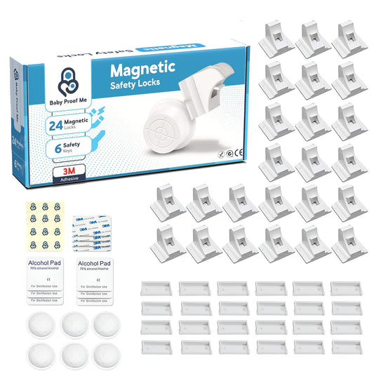 Baby Proof Me Baby Proofing Magnetic Child Safety Cabinet Locks, 24-Pack