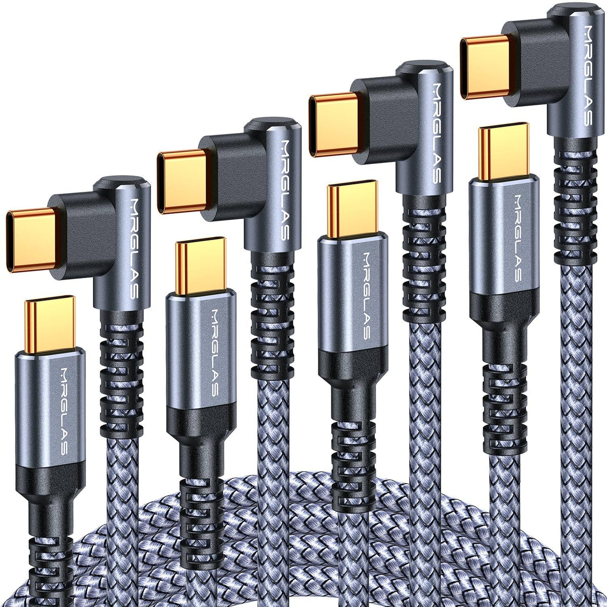 4 Pack USB C to USB C Cable 60W Type C Charger Fast Charging for iPhone 18