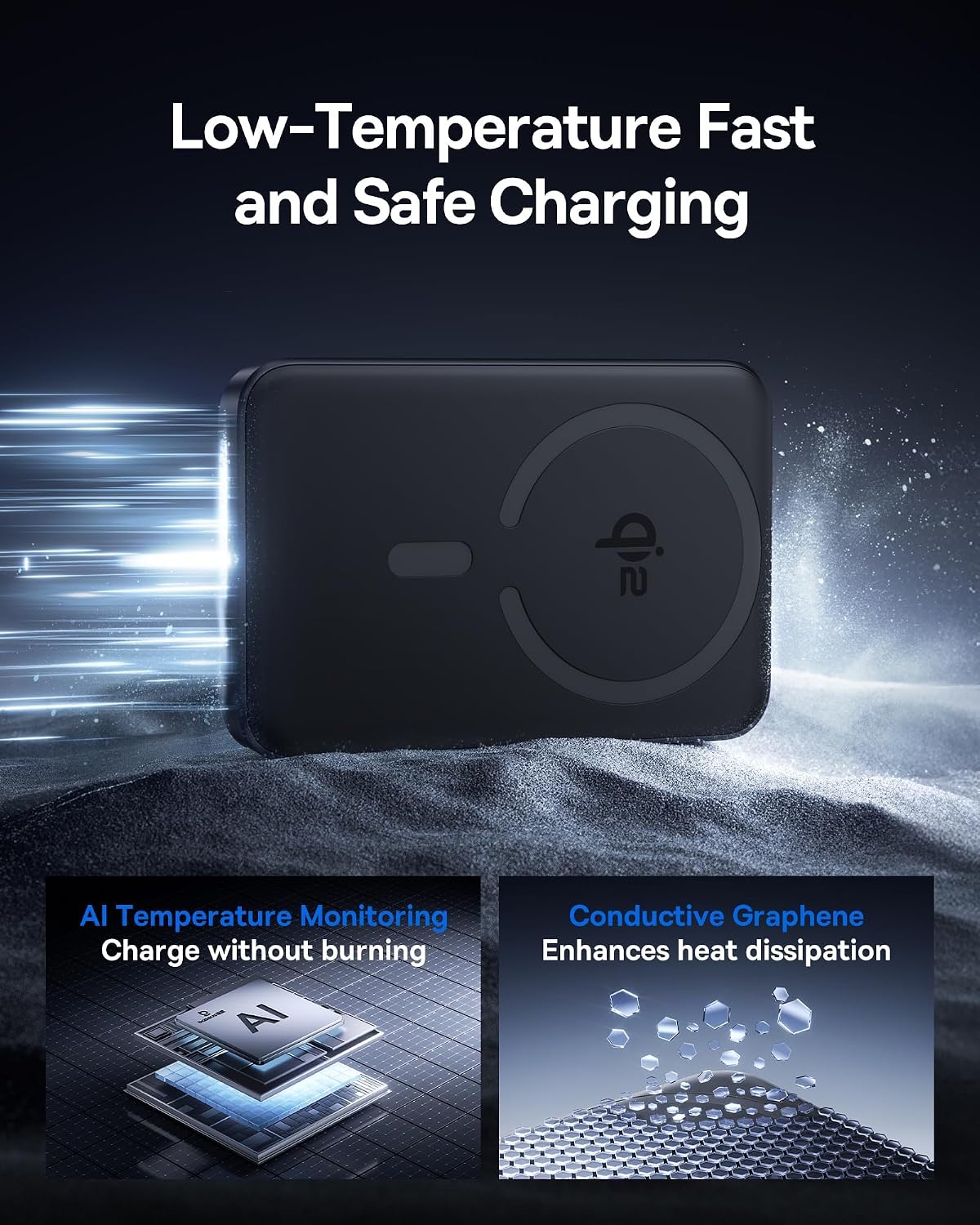 Baseus for MagSafe Portable Charger, Qi2 Certified 15W Wireless Magnetic Power Bank 10000mAh with USB-C Cable 22.5W PD Charging, Battery Pack Compatible with iPhone 17/16/15/14/13 Pro/Pro Max Series