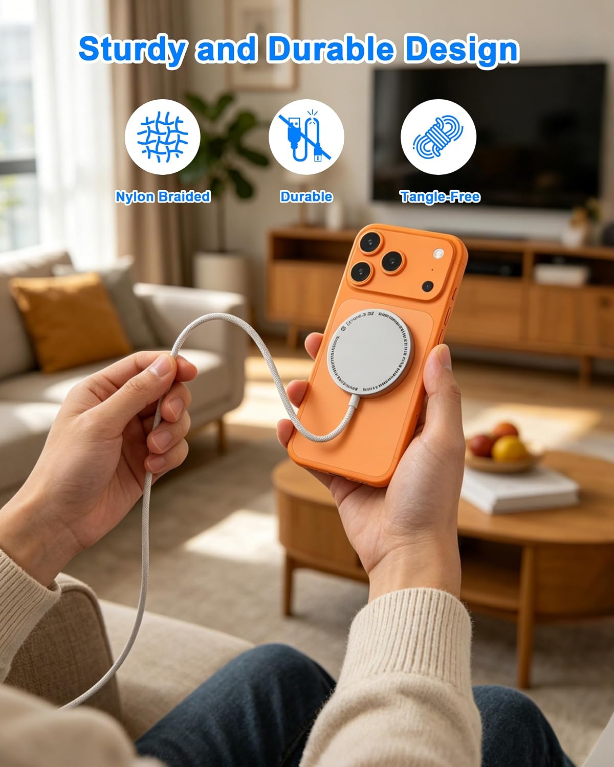 [Apple MFi Certified] 25W Magnetic Wireless Charger Apple Mag Safe Charger | 40W USB C Charger Block & 25W Mag-Safe Wireless Fast Charging Pad, for iPhone 17 16 15 14 13 12 Pro Max/AirPods 4/3/2/Pro