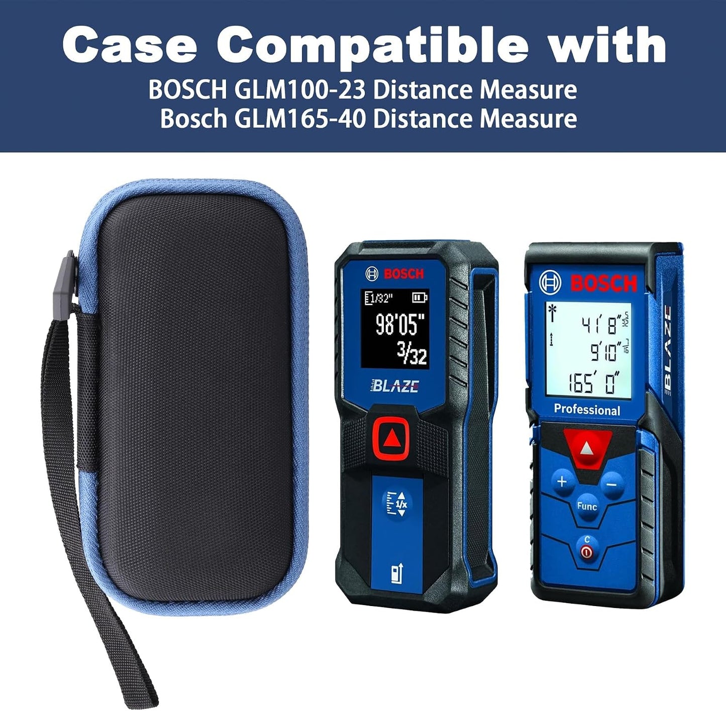 co2CREA Hard Case Compatible with Bosch GLM100-23 100 Ft/Bosch GLM165-40 165 Ft Blaze Distance Measure