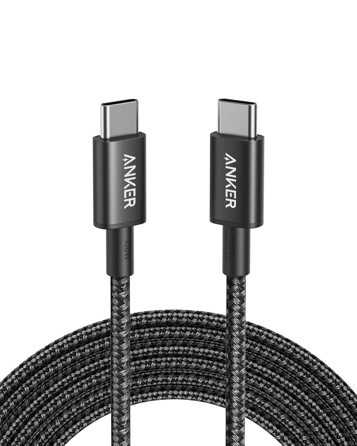 Anker USB C to USB C Cable, 100W Fast Charging Cable(1-Pack, 10 ft, Black)