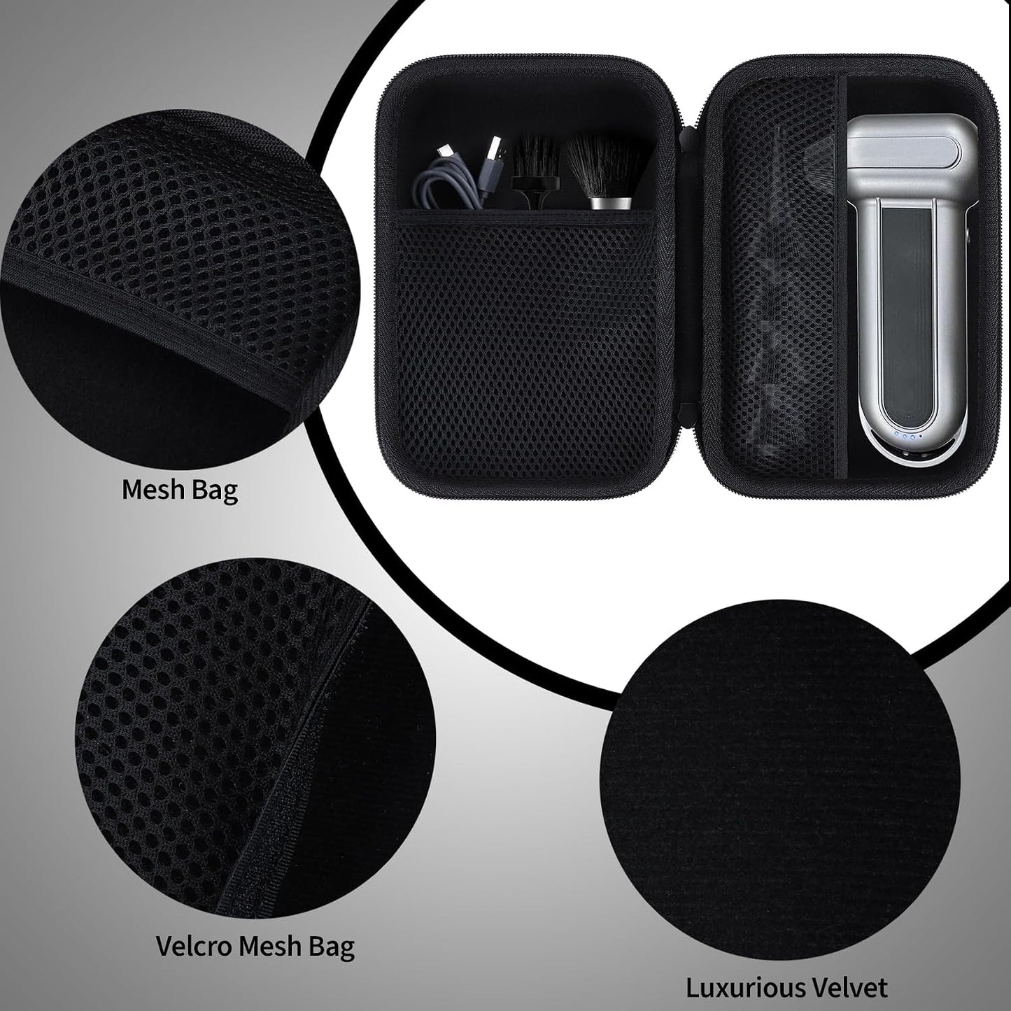 Case Compatible with WOLFBOX MF100 / MF50 Compressed Air Duster | Lightweight Carry, Secure Storage, Convenient Zipper, Soft Interior