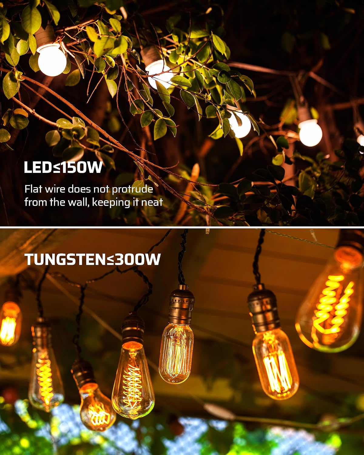 DEWENWILS Remote Dimmer Plug for Outdoor String Lights