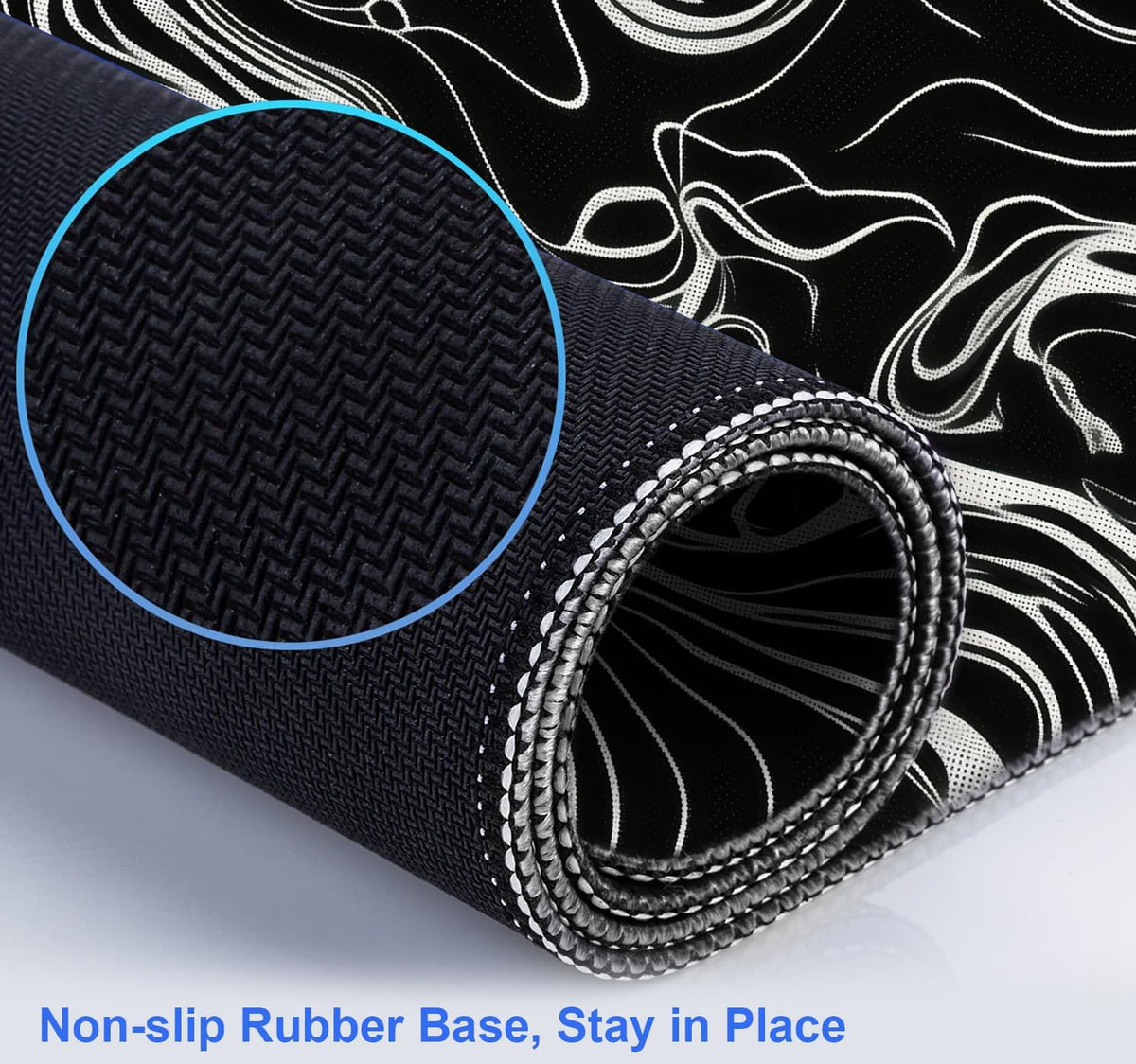 Marble Patterned XL Gaming Mouse Pad, Suitable for Office and Study Mouse Pads