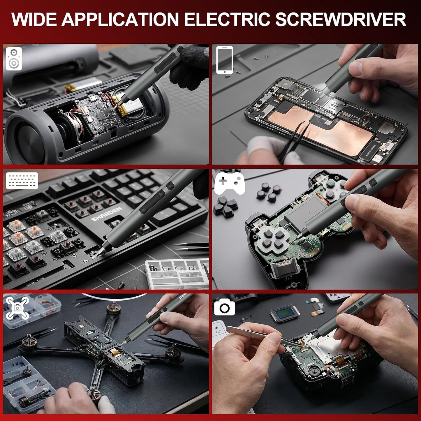 75 IN 1 Mini Electric Screwdriver Set, Power Screwdriver | 71 S2 Precision Bits, 3 LED Lights, Magnetic Storage, USB-C Charging, Cordless Screwdriver Repair Tool Kit for Electronics