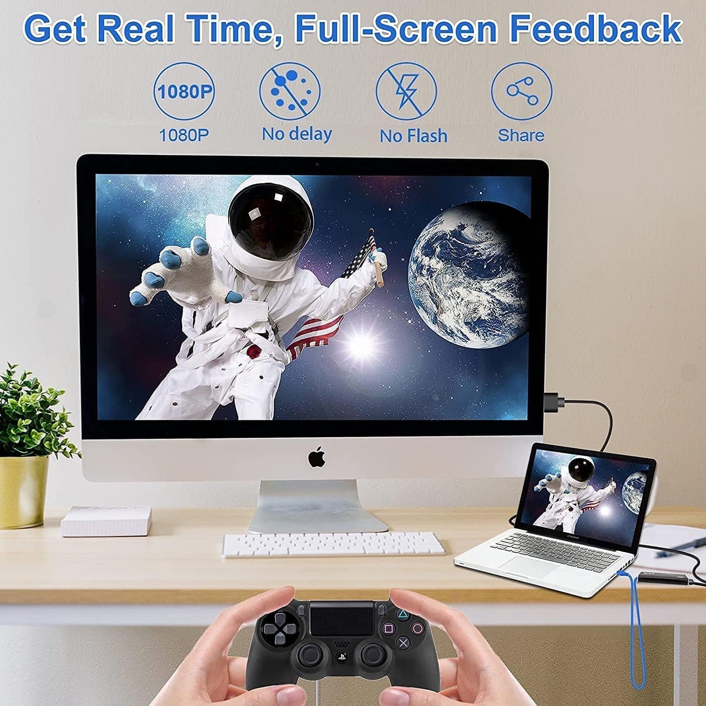 2024 Capture Card, 4K HDMI Audio Video Capture Card, USB 3.0 Capture Adapter 1080P 60FPS Video Recorder Device for Game Recording, Works for Nintendo Switch, Streaming Live,Support X-Box/OBS/Camera/PC