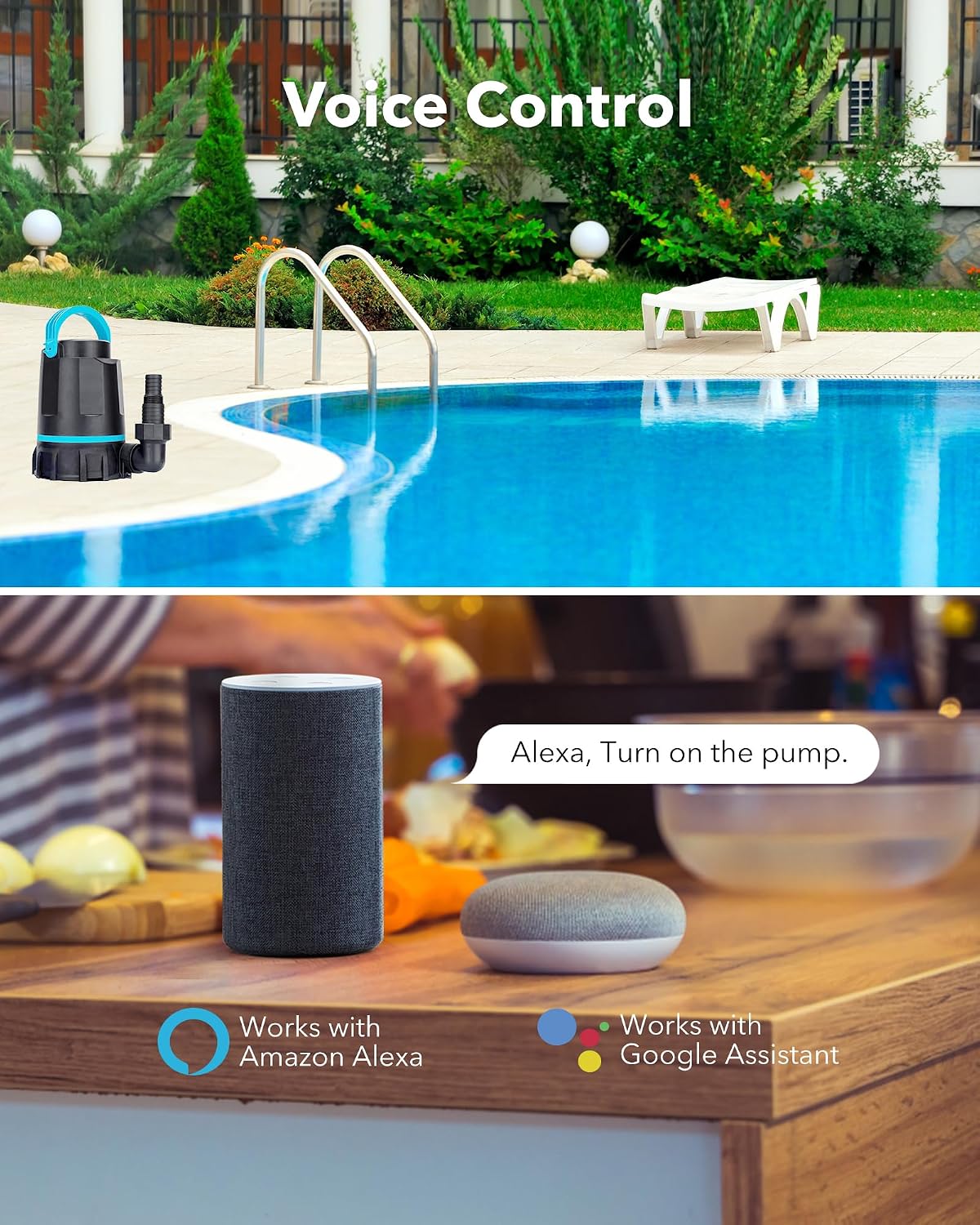 HBN Outdoor Smart Plug Timer,6 Outlets,WiFi Power Stake 6 Ft Cord