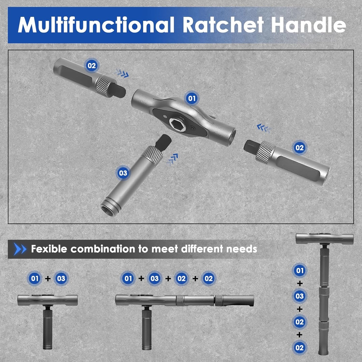 24 in 1 Magnetic Ratchet Screwdriver Set, Multi Precision Repair Tool Kits | Detachable Handle & Multi Bits, Portable DIY Hand Tool Kit for Gifts, Computer, Bicycle, Furniture, Electronics