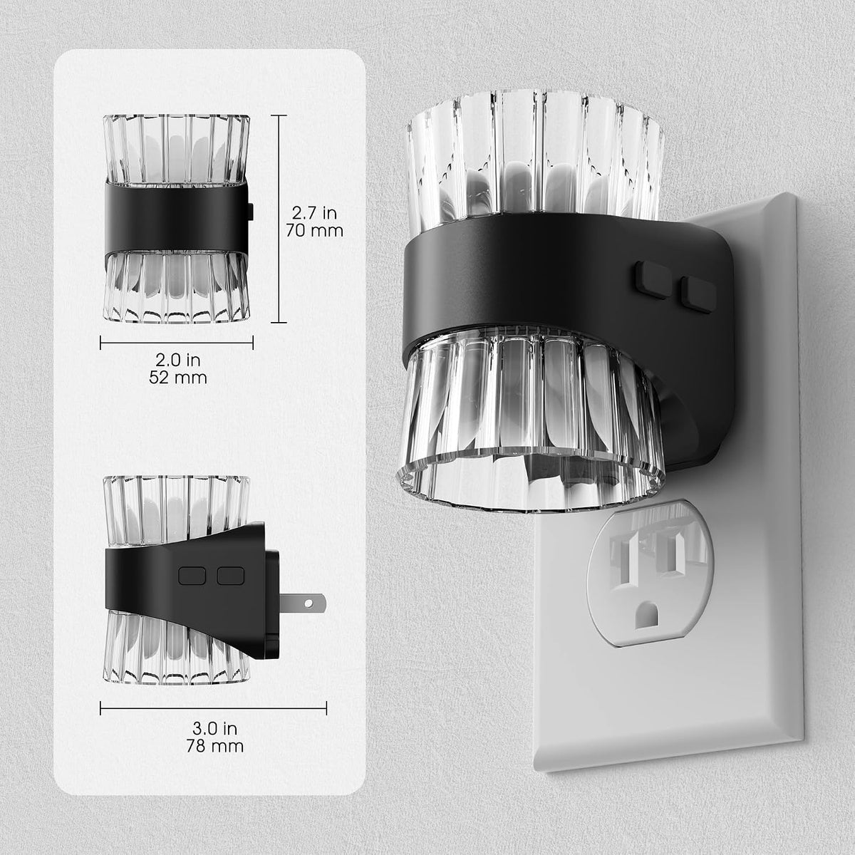 Briignite Night Light, Night Lights Plug into Wall, LED Nightlights