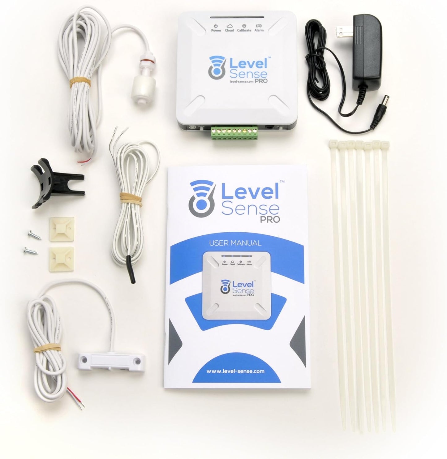 Pro Wi-Fi Enabled Sump Pump Alarm, Features Include: High Water Alarm, Water Leak Detector, Power Failure Detection, Temperature and Humidity Sensor