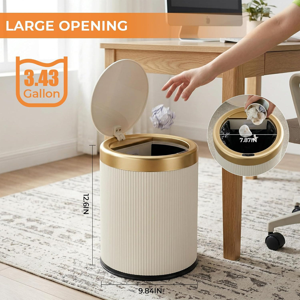 Pukomc Automatic Motion Sensor Trash Can with Lid