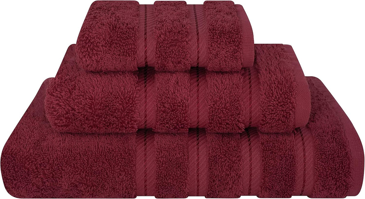 American Soft Linen 100% Cotton Luxury Turkish Towels, 3 Piece Towel Set