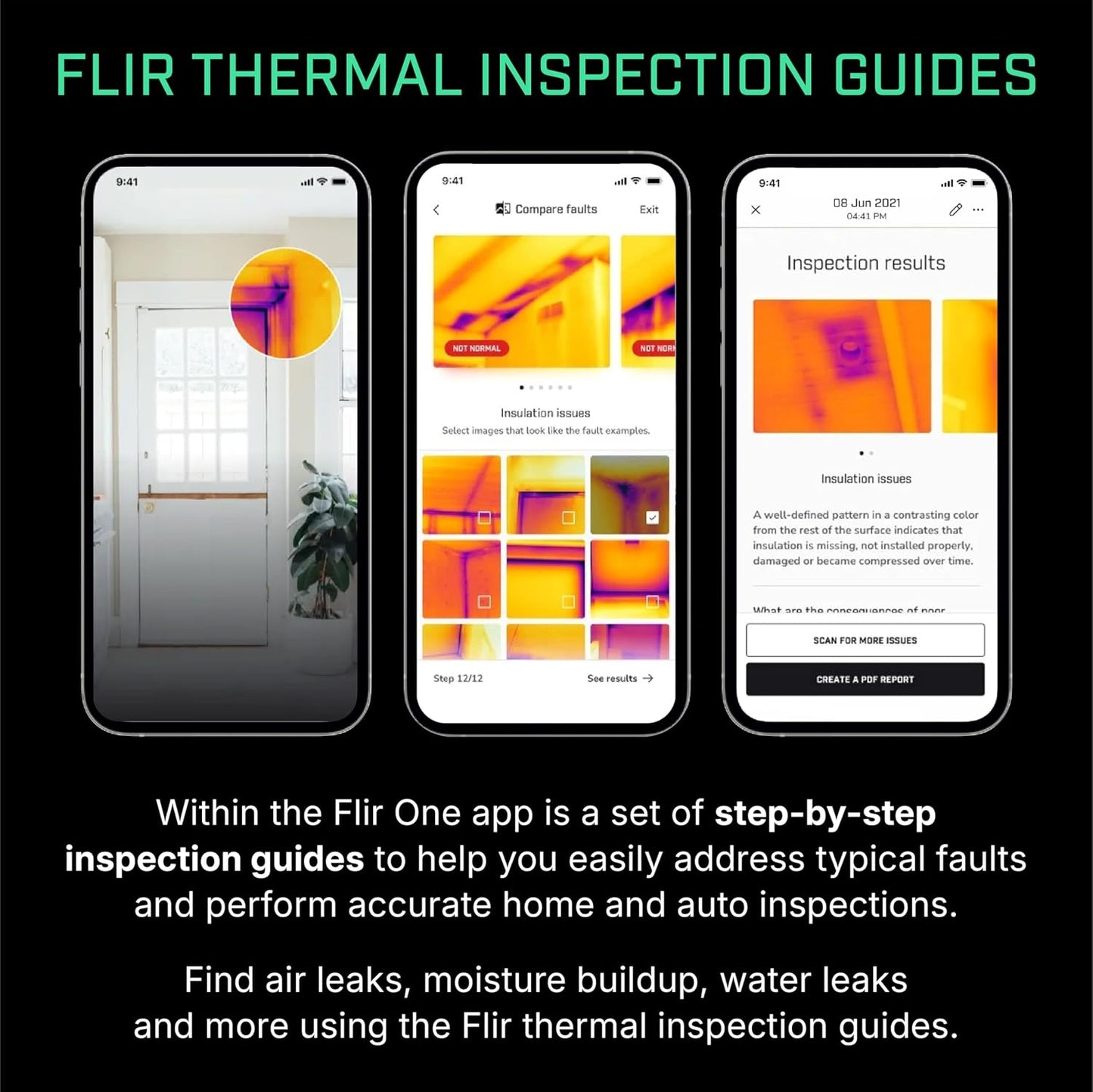 Flir One Thermal Imaging Camera for Android USB-C, 240x180 MSX | Samsung/Pixel USB-C, 80x60 native IR, MSX, inspection guides, 1.5m drop, case, USB cable