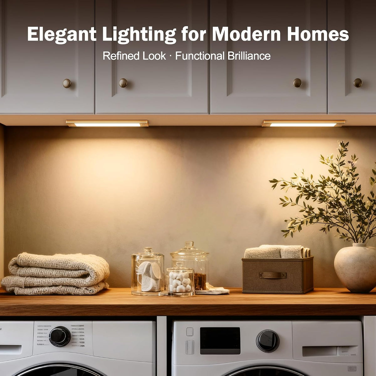 V4light Motion Sensor Cabinet Light, Rechargeable, Dimmable, 2Pcs, 9in