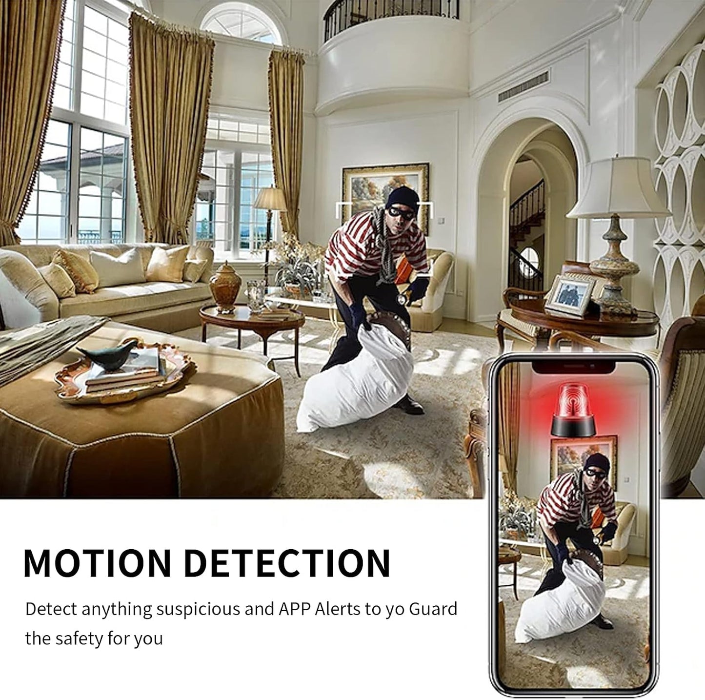 2K Security Cameras - Indoor Camer - Spy Cameras -Nanny Camera - WiFi Wireless Cam - HD Surveillance Cam - Home Camer for Pet/Baby - with Night Vision - -Motion Detection Surveillance Cameras