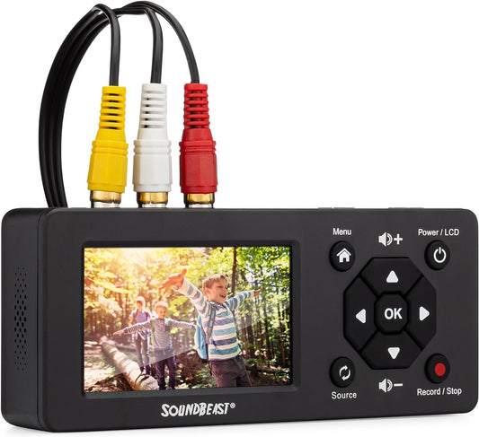 SoundBeast Video Capture Box 2.0 - Record Video & Audio from VCR, VHS, AV, RCA, S-Video, Hi8, Camcorder, DVD, Cassette Tape Players, Stereos, Turntables