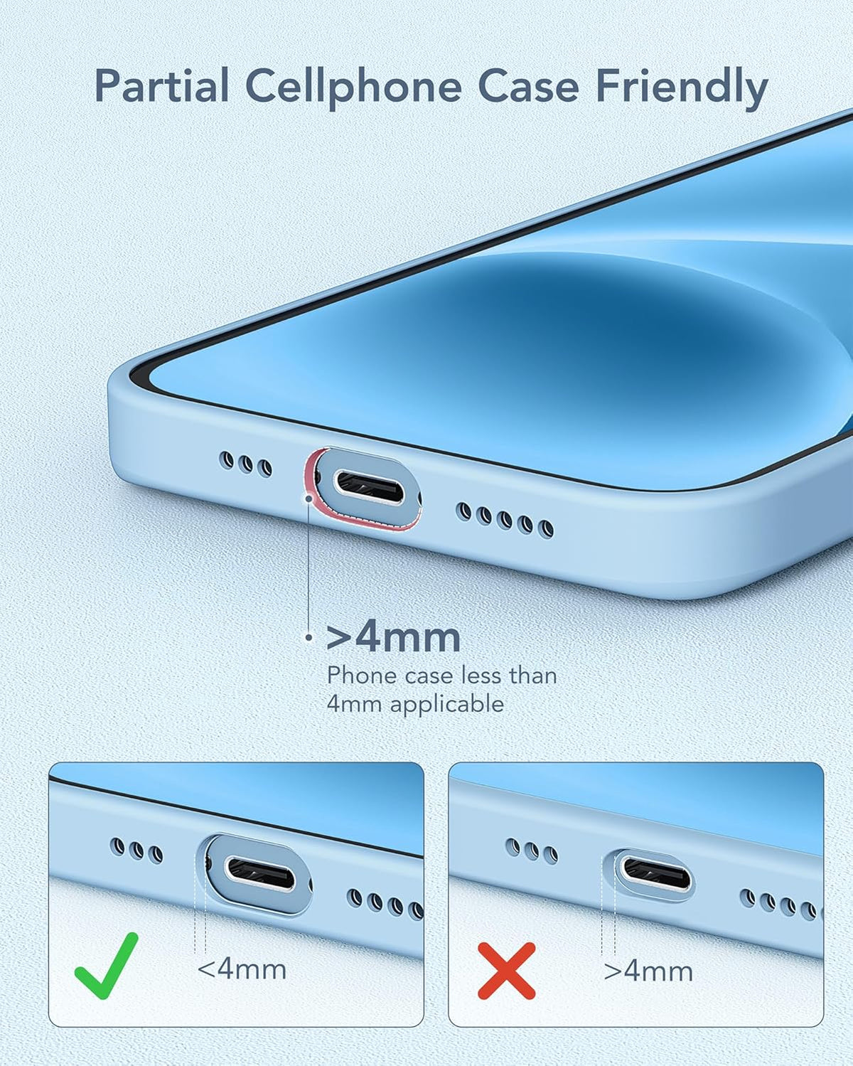 charmast Mini Portable Charger USB-C Connector, 5000mAh Small Power Bank | Lipstick-Size Battery Pack for iPhone 17/16/15 Samsung Android, Lightweight, Purse Ready, Direct Plug-in, 20W Fast Charging