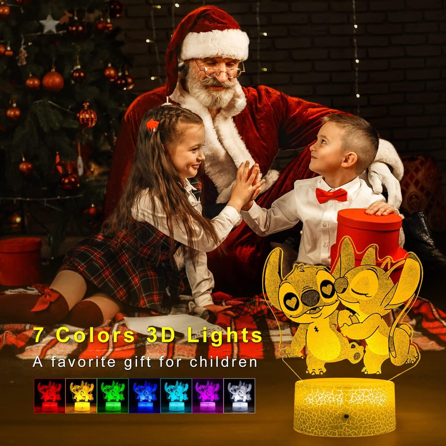 Gifts for Girls Cool Night Light with Timer Remote & Smart Touch 7 Colors Changing Dimmable Cool Room Decor Bedside Lamp for Bedroom Boys Girls