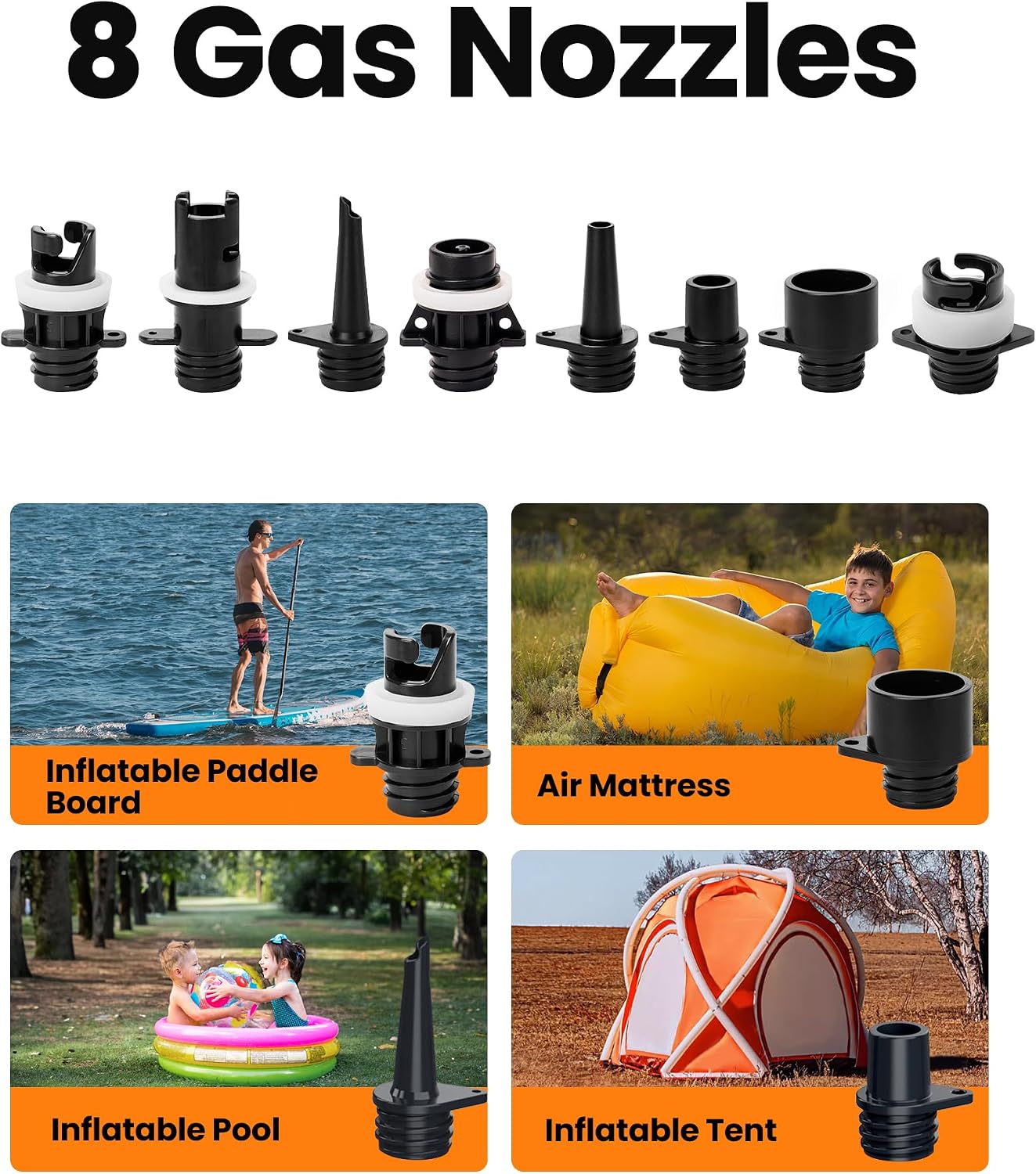 OutdoorMaster Shark 2S 88.8Wh Electric Paddle Board Pump Inflate & Deflate | 88.8Wh Rechargeable SUP Air Pump, One Charge for 6 SUPs,12V/15.8V DC Input, Digital Display, 20PSI, Auto-Off, 8 Nozzles