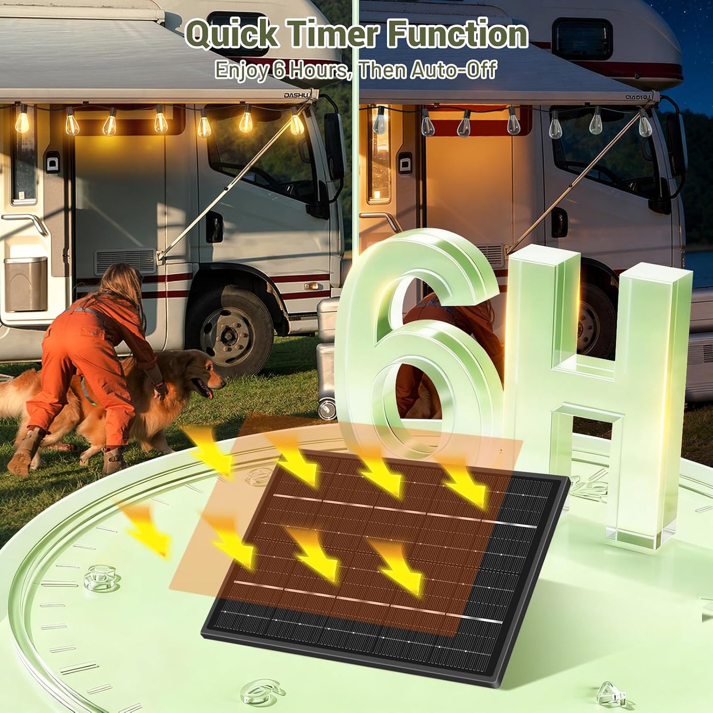 100FT Solar String Lights Outdoor Waterproof, 35+1 LED Shatterproof Bulbs Solar Powered with Remote & USB Port, 3 Light Modes Dimmable Patio Lights for Backyard, Garden, Camping