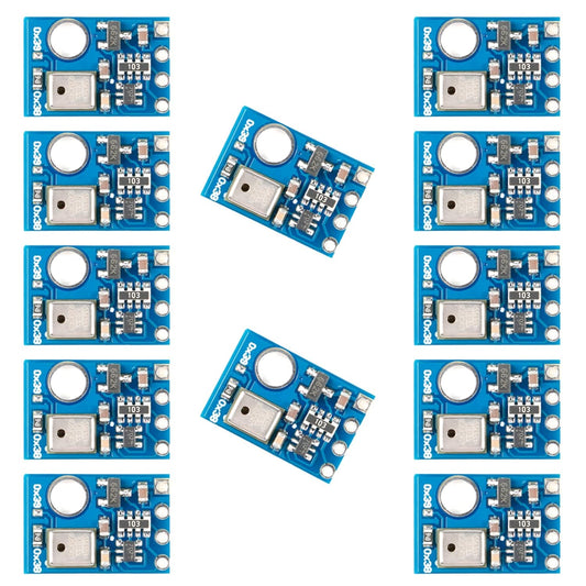 12Pcs AHT10 Digital Sensor Module Temperature and Humidity Sensor High Precision Digital Temperature and Humidity Sensor Measurement Module I2C Communication Replace DHT11 SHT20 AM2302